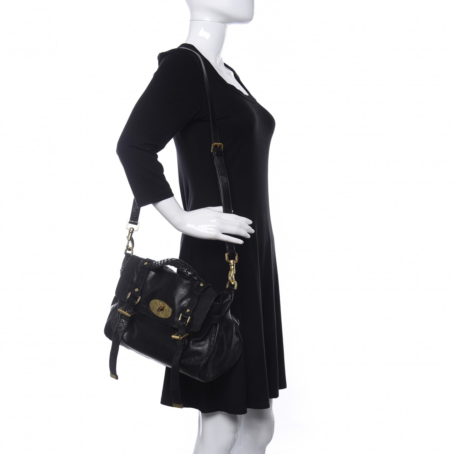 Mulberry Soft Buffalo Medium Alexa Black 2 of 14