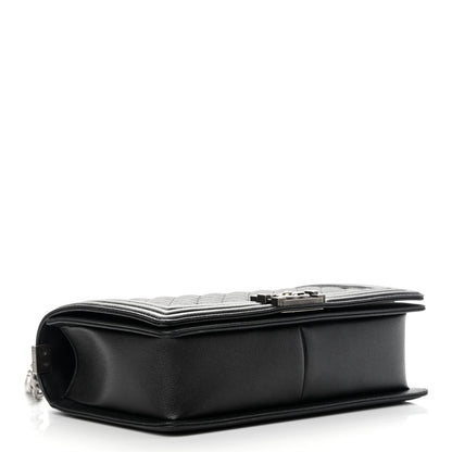 Chanel Caviar Quilted New Medium Boy Flap Black 4 of 11