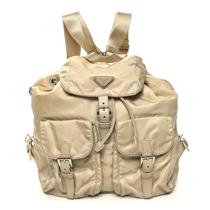Prada Nylon Saffiano Medium Backpack Deserto 1 of 11
