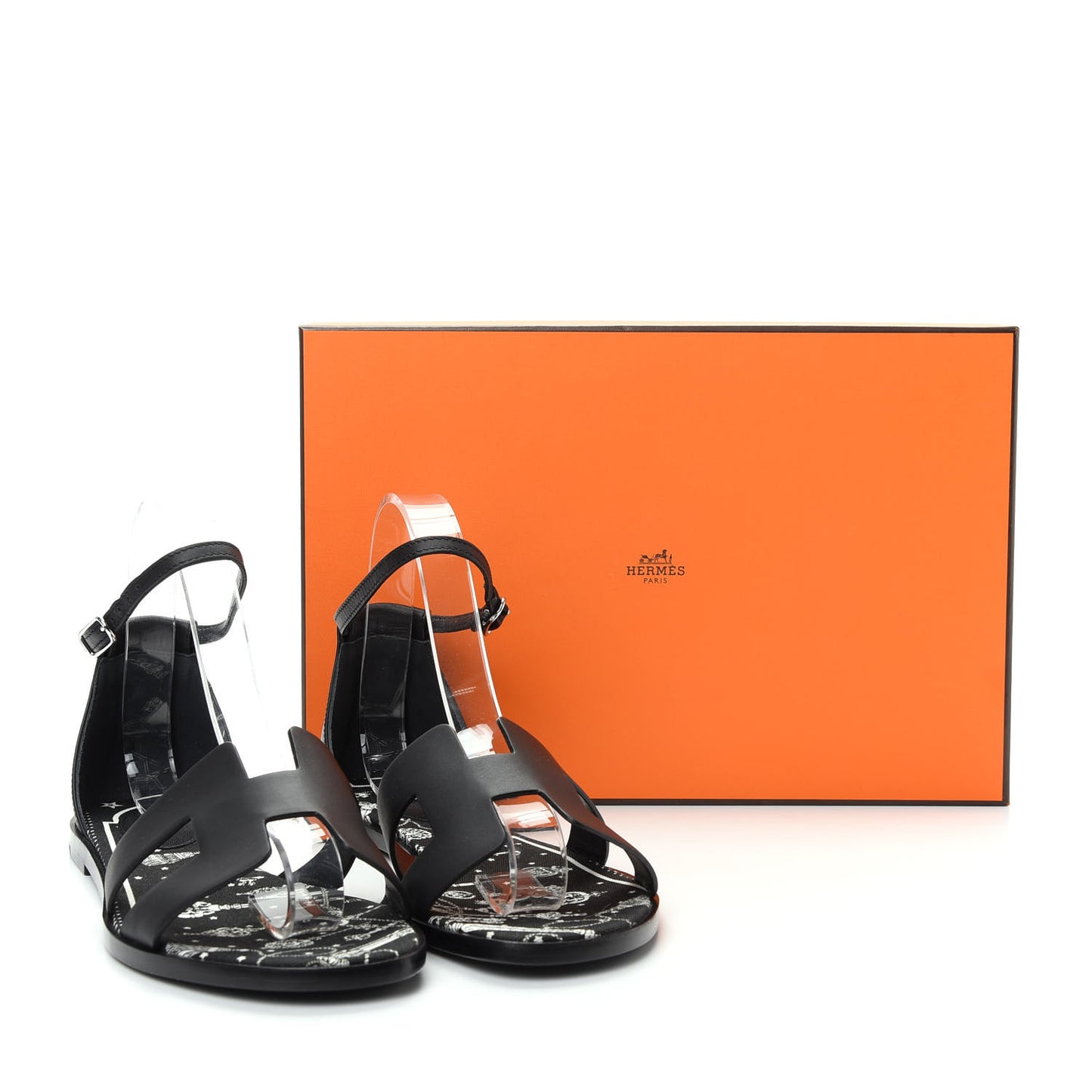 Calfskin Santorini Sandals 38 Black
