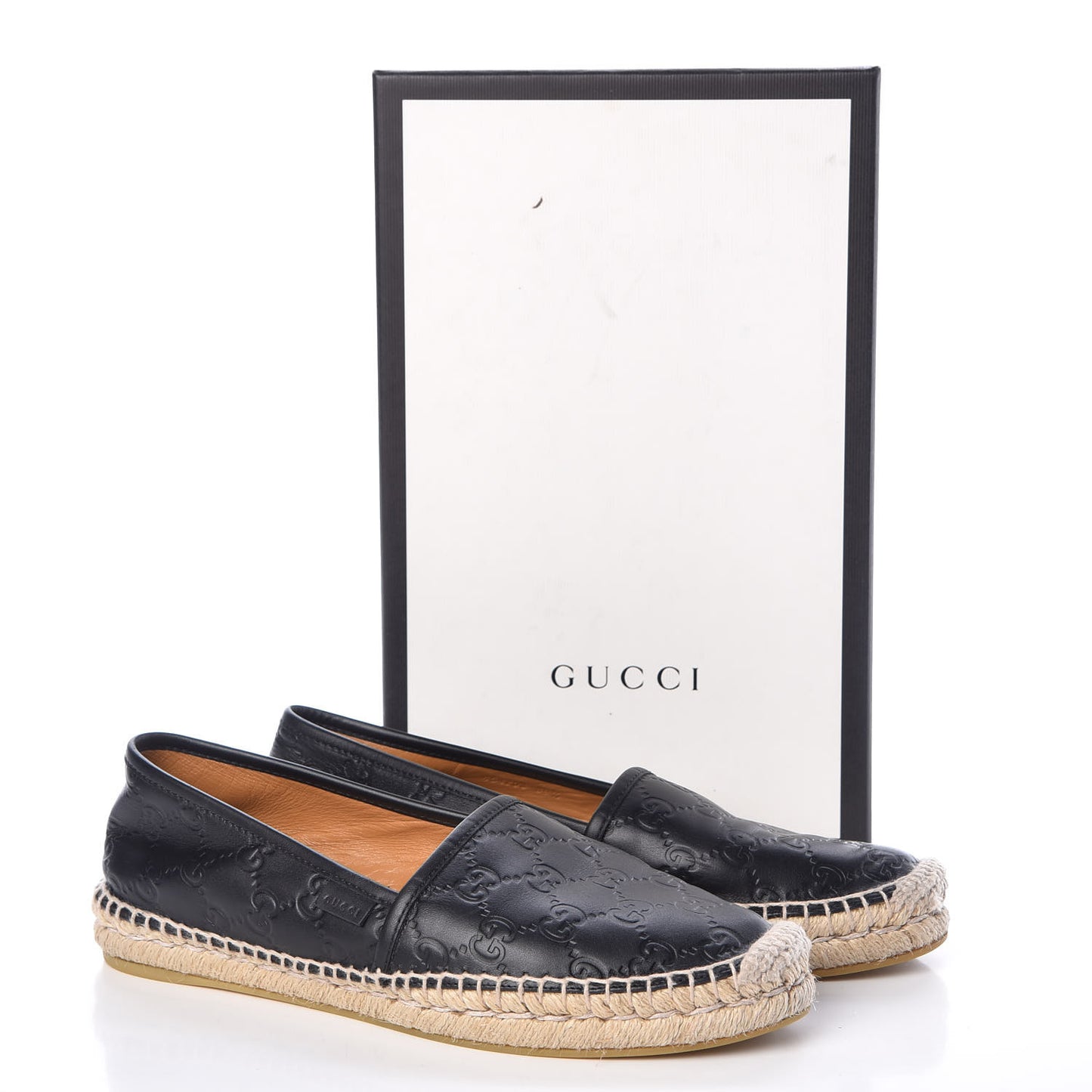 Guccissima Signature Espadrilles 39.5 Black