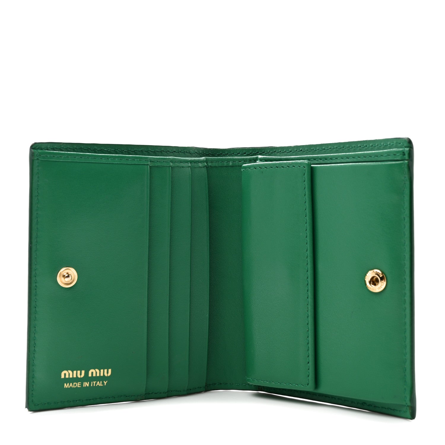 Miu Miu Vernice Lizard Embossed Wallet Mango 5 of 11