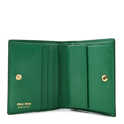 Miu Miu Vernice Lizard Embossed Wallet Mango 5 of 11