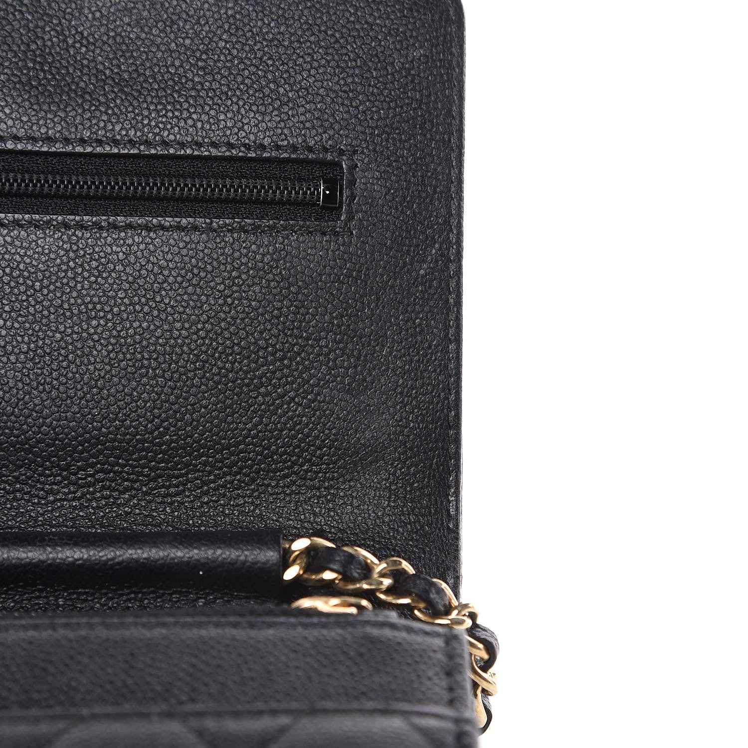 Chanel Caviar Quilted Boy Wallet On Chain WOC Black 12 of 16