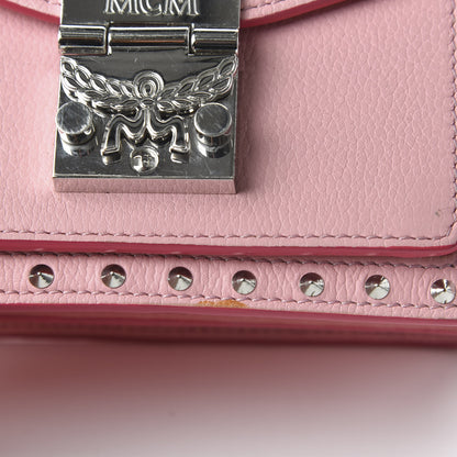 MCM Calfskin Studded Mini Patricia Crossbody Bag Pink Blush 23 of 25