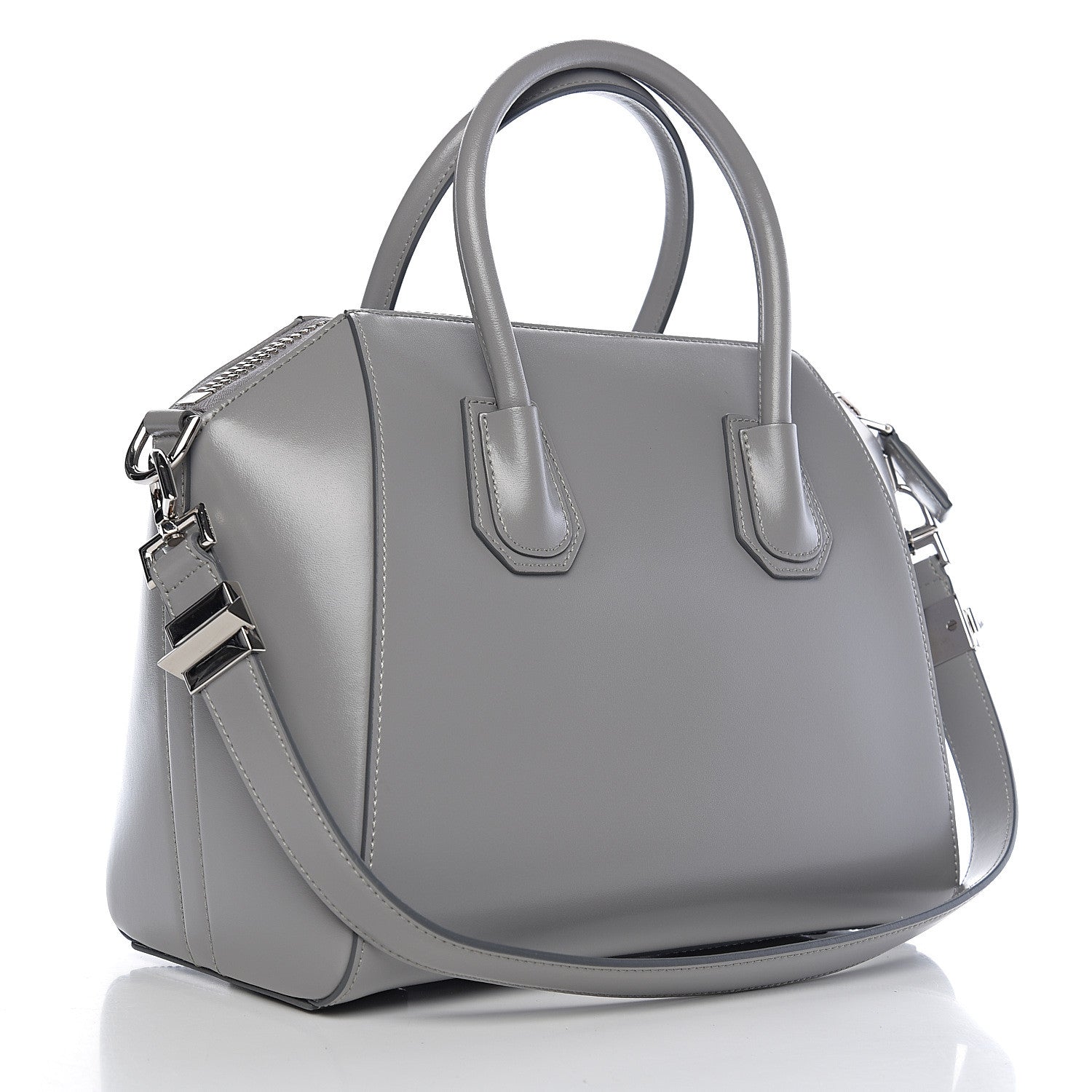 Givenchy Shiny Lord Calfskin Small Antigona Pearl Grey 2 of 9
