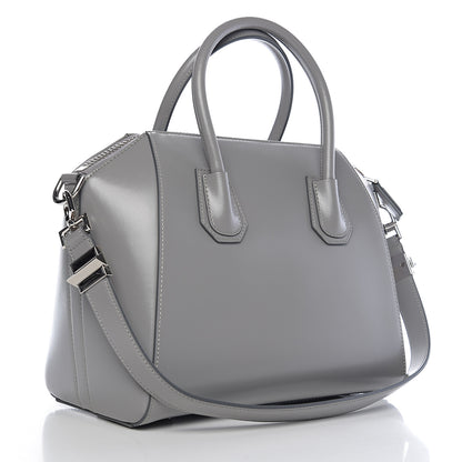 Givenchy Shiny Lord Calfskin Small Antigona Pearl Grey 2 of 9