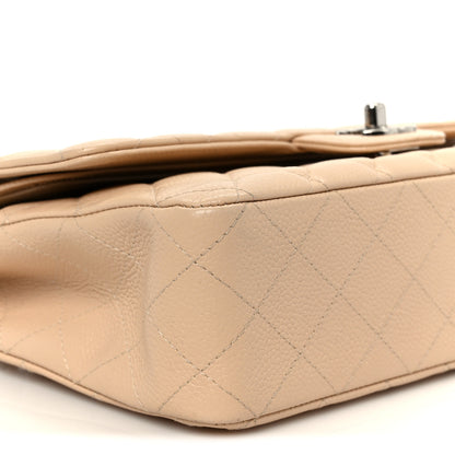 Chanel Caviar Quilted Medium Double Flap Beige 10 of 11