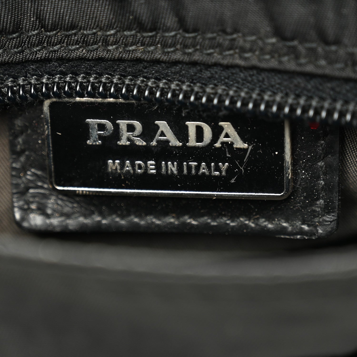 Prada Nylon Small Flat Messenger Bag Black 6 of 9