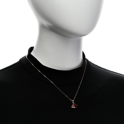 Bulgari 18K Rose Gold Diamond Carnelian Divas' Dream Pendant Necklace 2 of 7