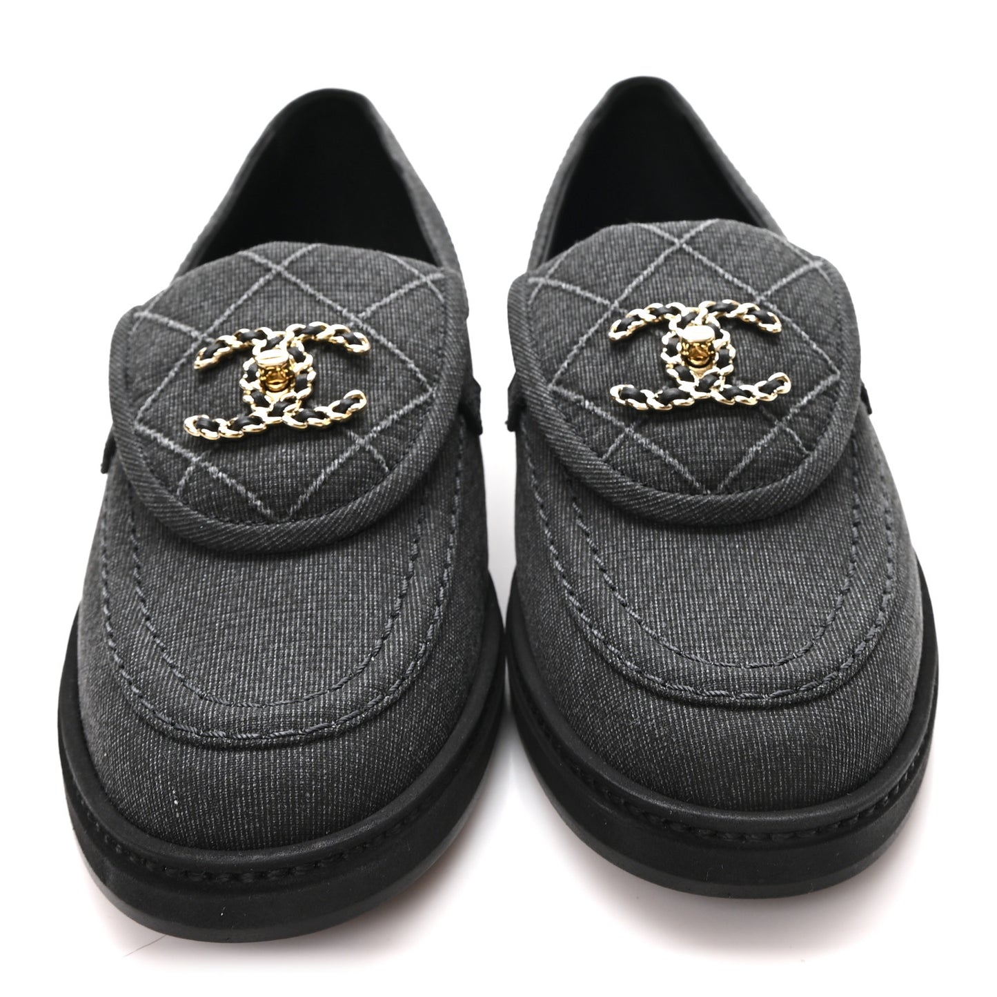 Cotton CC Turnlock Moccasins 37 Black