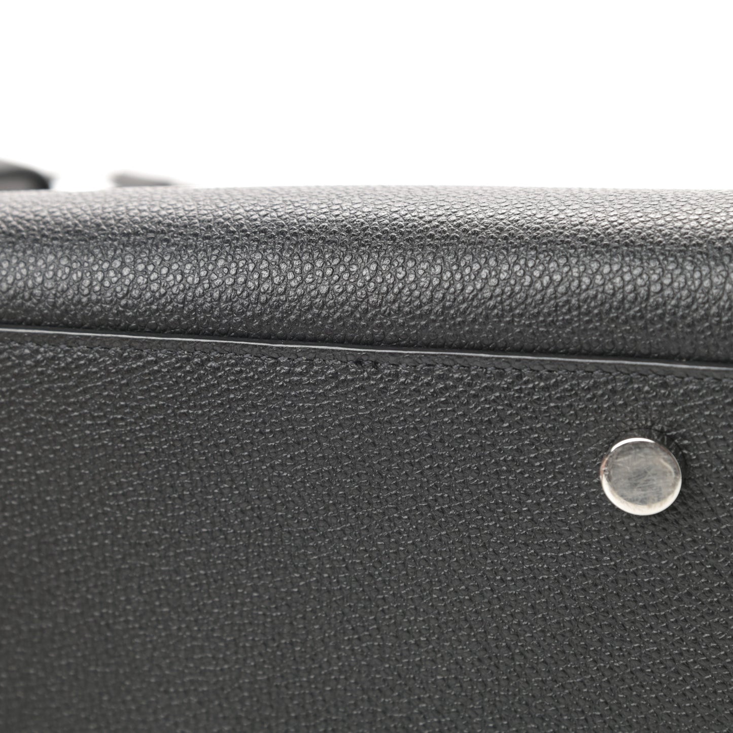 Grained Calfskin Small Sac De Jour Black