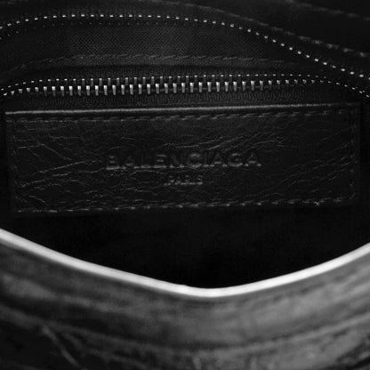 Balenciaga Agneau Silver Metallic Edge Hardware Mini City Black 6 of 12