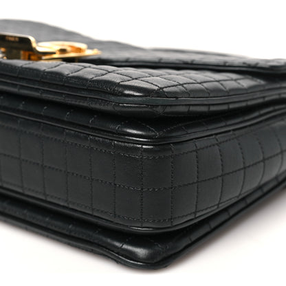 Celine Calfskin Quilted Medium C Bag Black 9 of 9