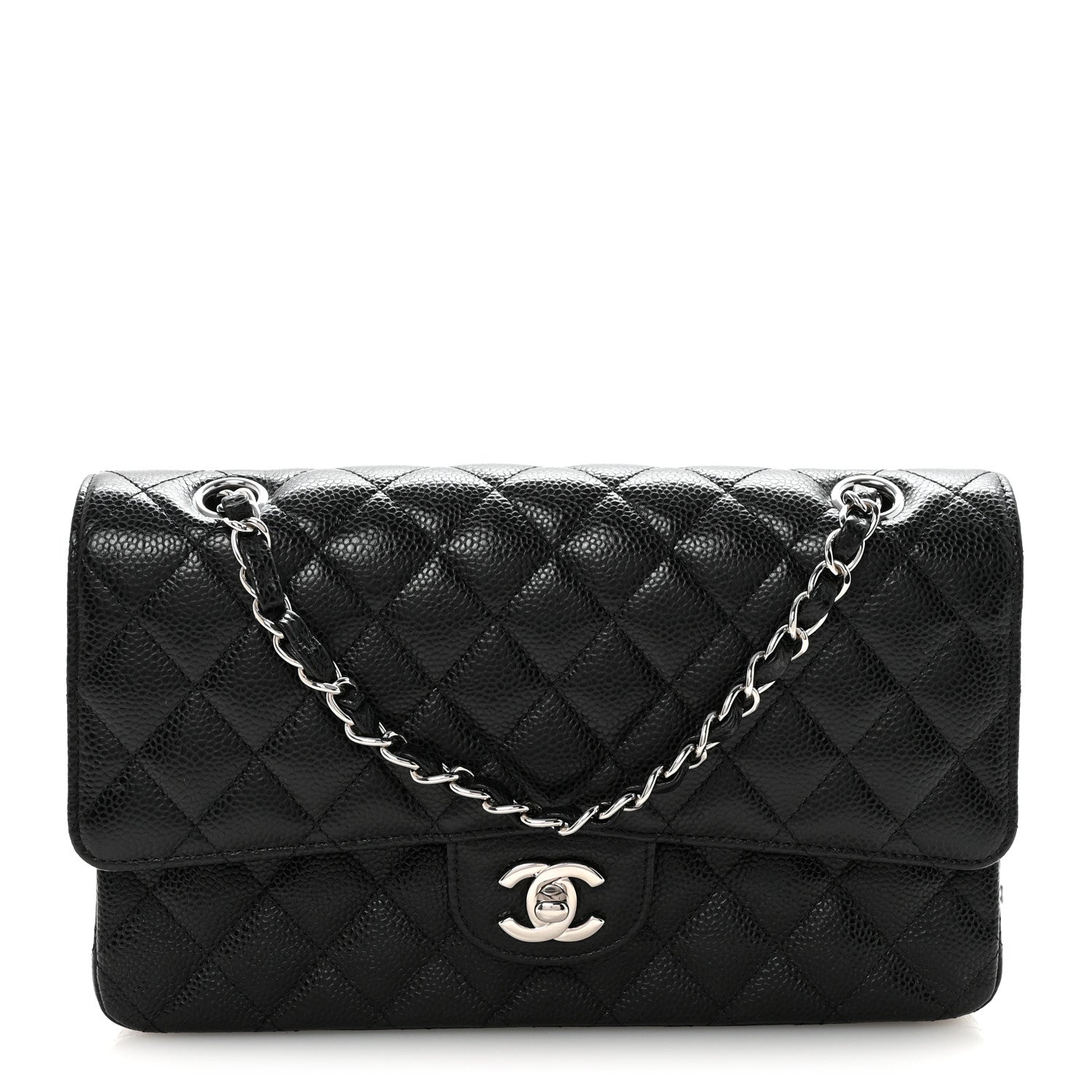 Chanel Caviar Quilted Medium Double Flap Black 1 of 11