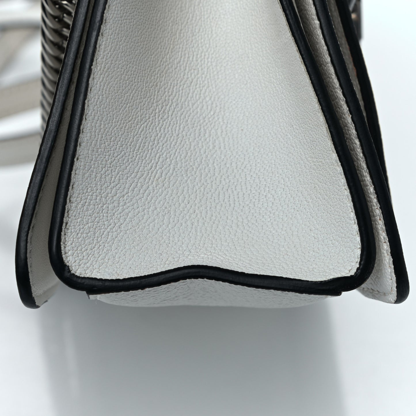Goatskin Small GV3 Shoulder Bag White