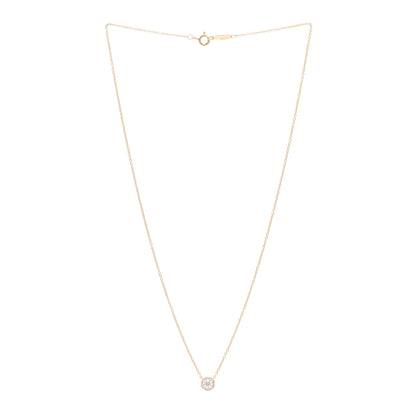 Tiffany 18K Rose Gold Diamond .25ctw Soleste Pendant Necklace 3 of 4
