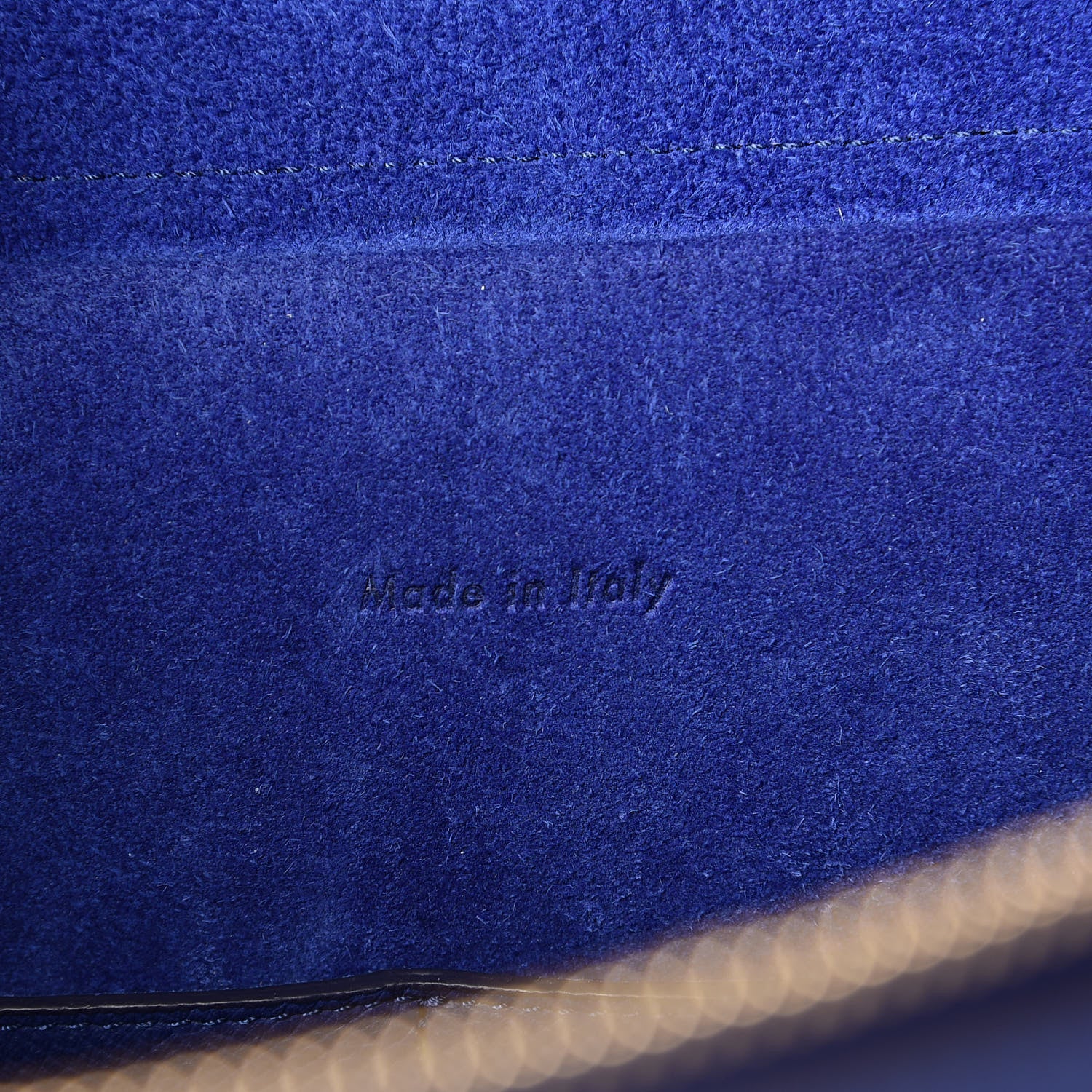 Celine Grained Calfskin Mini Belt Bag Indigo 7 of 10