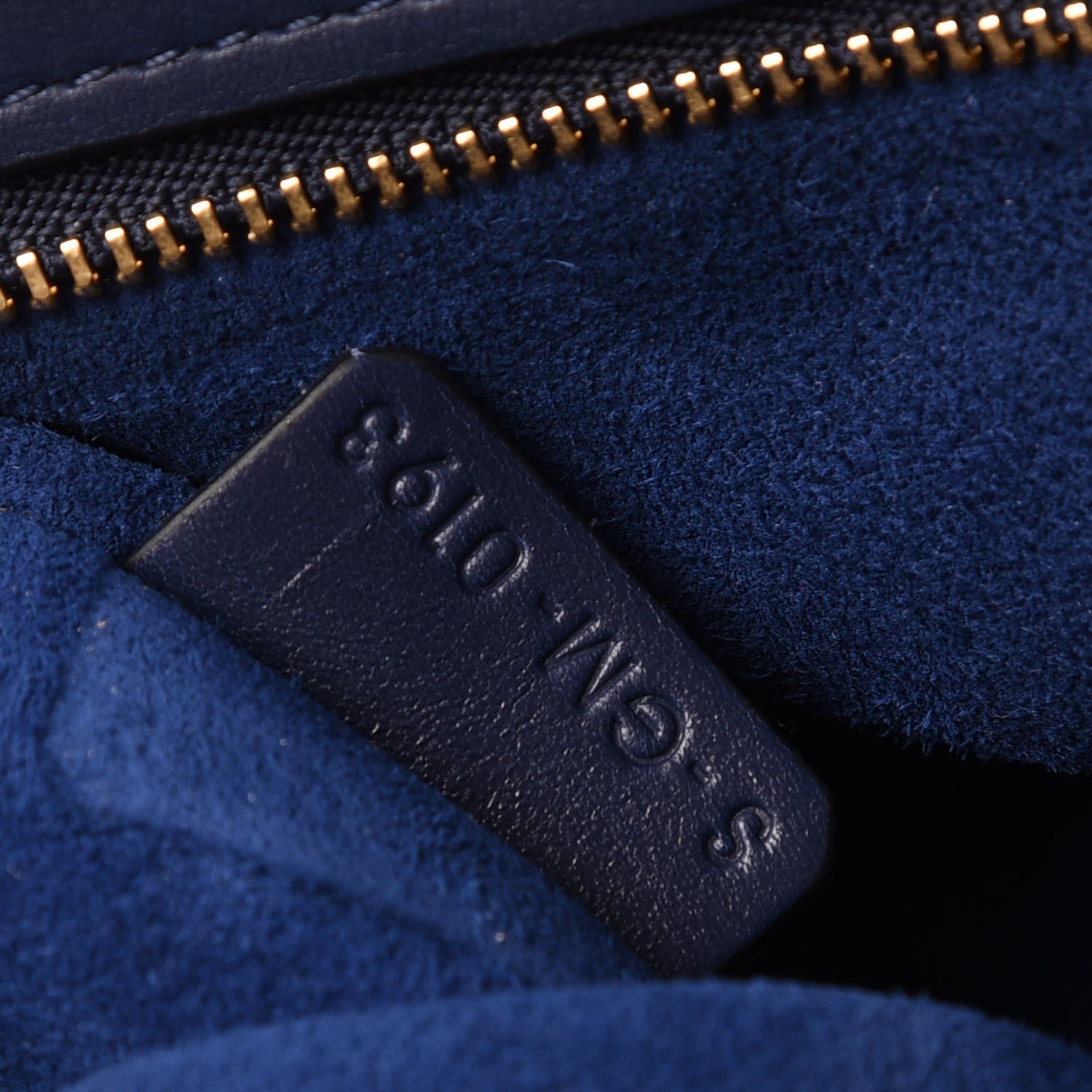 Celine Palmelato Calfskin Medium Trapeze Ink Blue 7 of 14