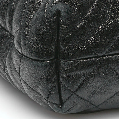 Saint Laurent Lambskin Quilted Maxi Icare Shopping Tote Black 10 of 12