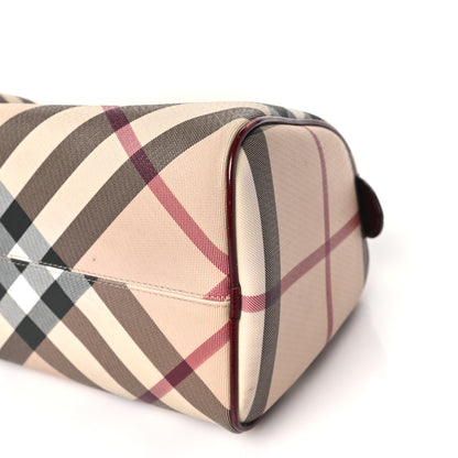 Burberry Patent Nova Check Chester Bowling Bag Raspberry Sorbet 9 of 12