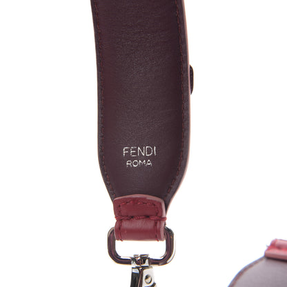 Fendi Vitello Dolce Flowerland Studded Strap You Ribes Bordeaux 4 of 4