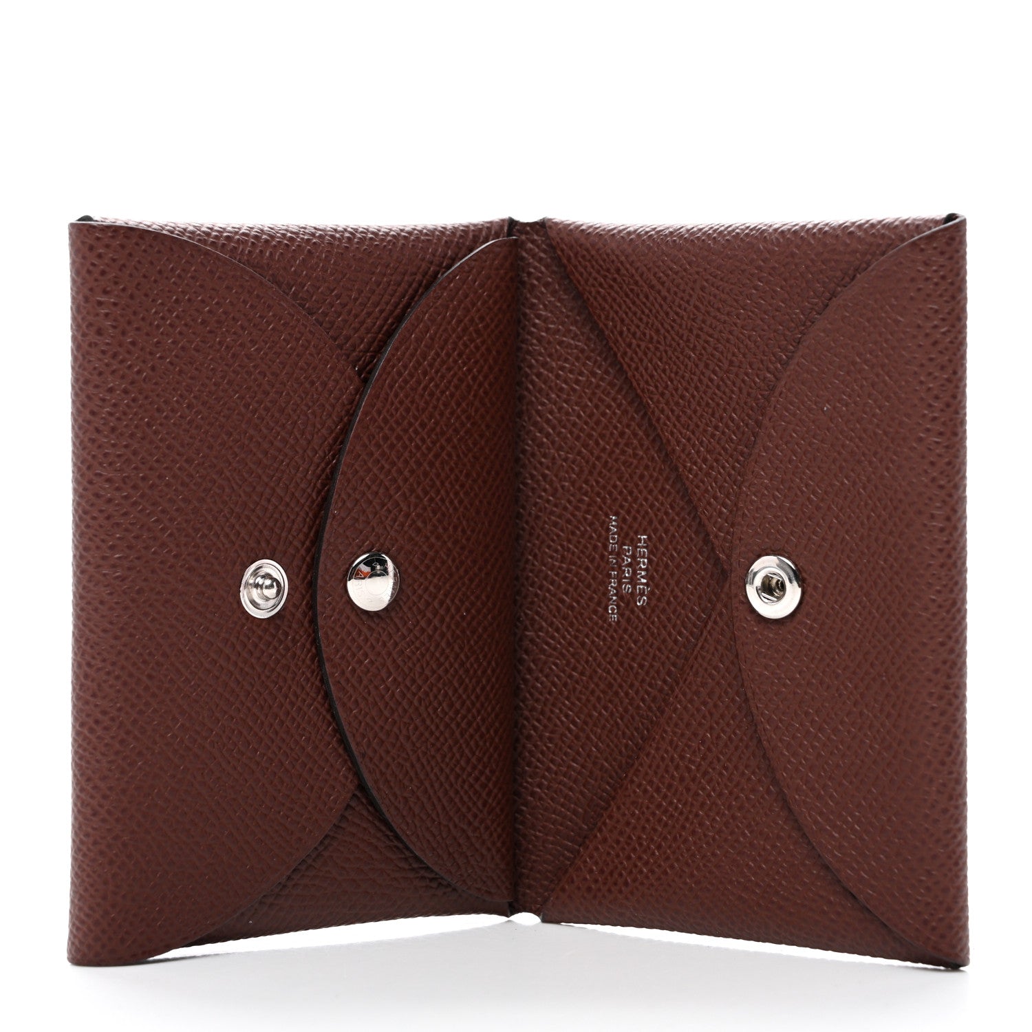 Hermes Epsom Calvi Duo Card Case Terre 5 of 8