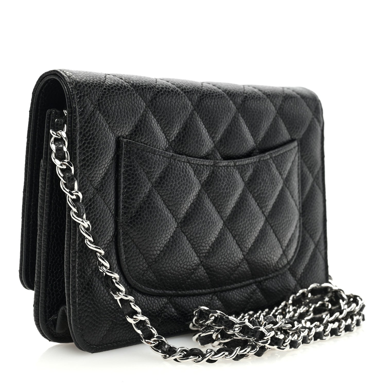 Chanel Caviar Quilted Wallet on Chain WOC Black 3 of 10