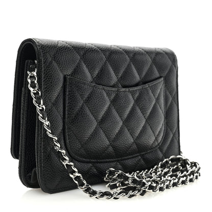 Chanel Caviar Quilted Wallet on Chain WOC Black 3 of 10
