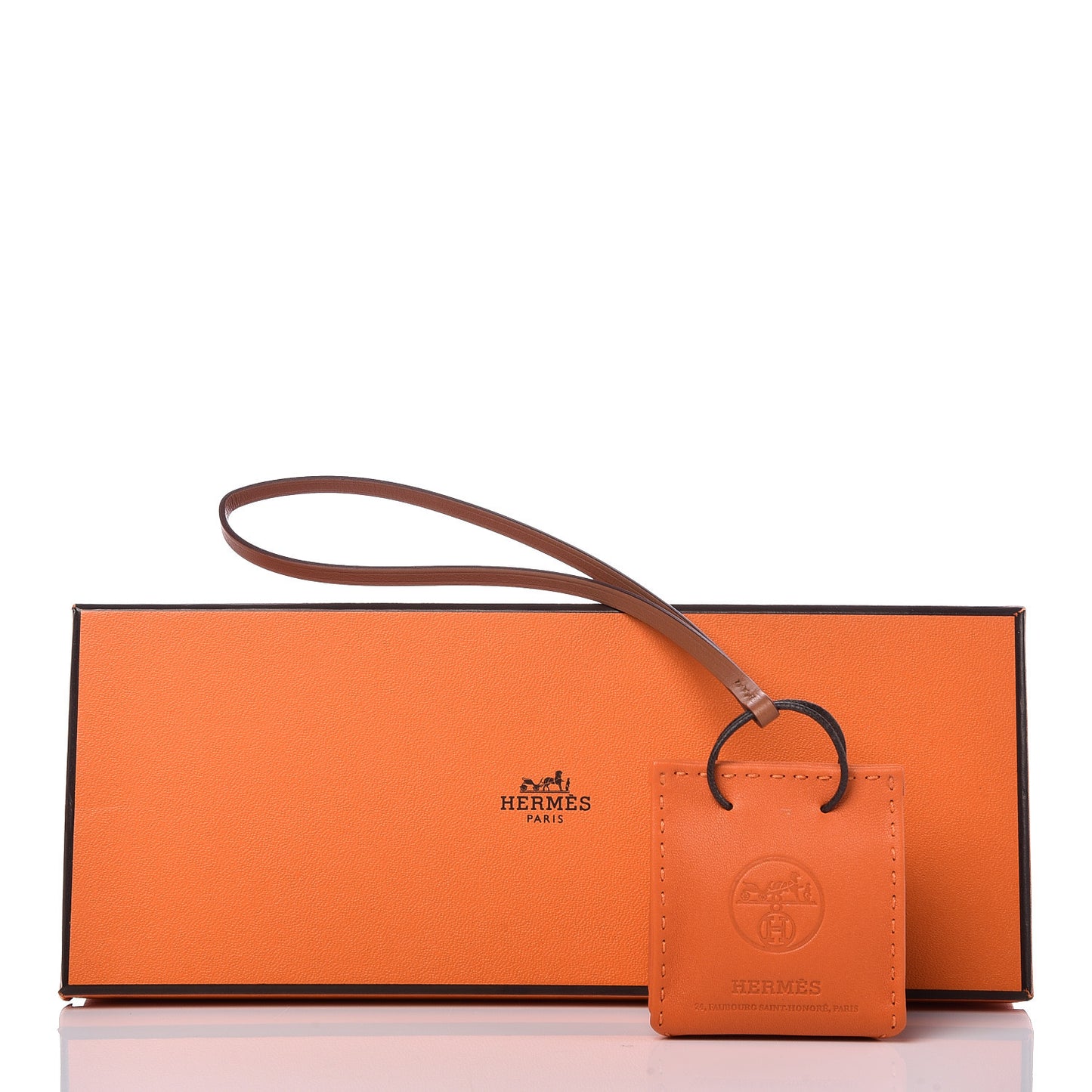 Milo Lambskin Swift Shopping Bag Charm Feu Gold