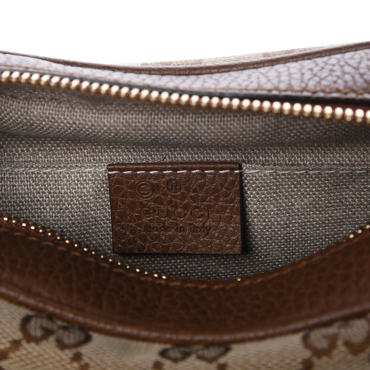 Gucci Monogram Mini Bree Messenger Bag Beige Tabacco 6 of 7