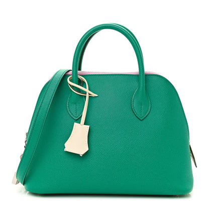 Hermes Epsom Tri-Color 1923 Bolide 25 Jade Nata Mauve Sylvestre 1 of 10