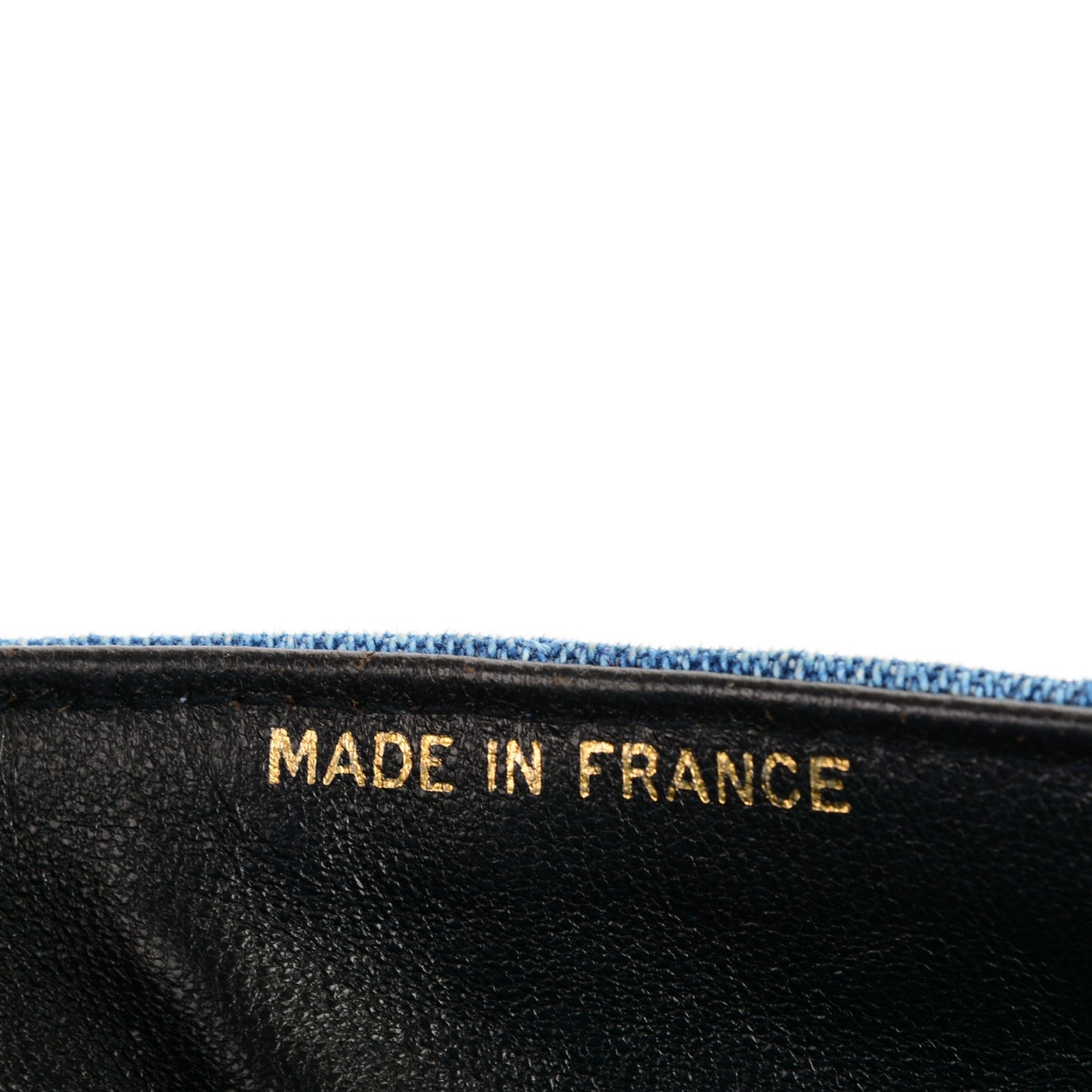 Denim Quilted Flap Blue