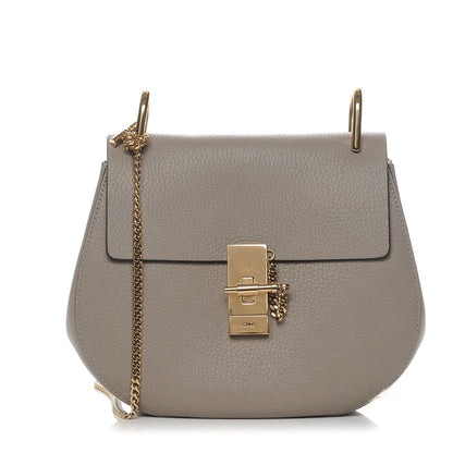Chloe Grained Lambskin Drew Shoulder Bag Motty Grey 1 of 8