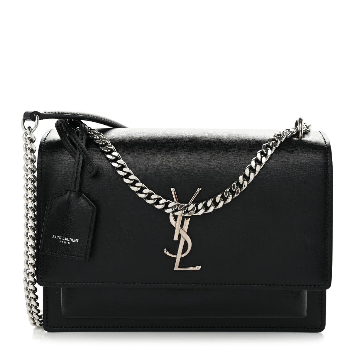 Saint Laurent Calfskin Medium Monogram Sunset Black 1 of 11