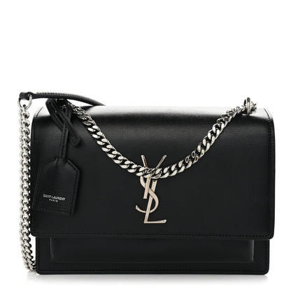 Saint Laurent Calfskin Medium Monogram Sunset Black 1 of 11