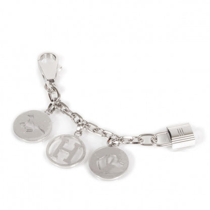Hermes Palladium Breloque Bag Charm Silver 1 of 6