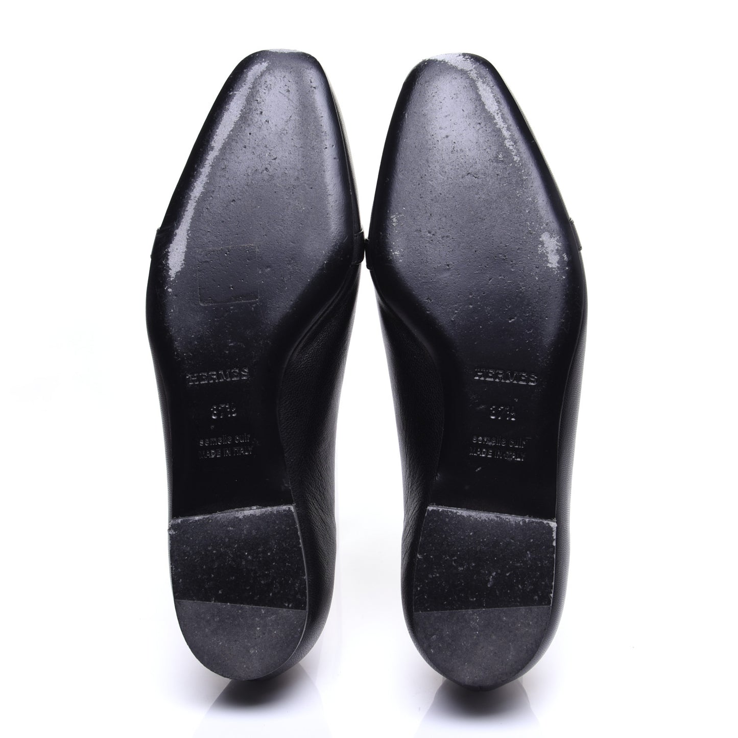 Goatskin Bilbao Ballerina Flats 37.5 Black