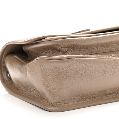 Saint Laurent Crinkled Calfskin Matelasse Monogram Baby Niki Chain Satchel Light Taupe 9 of 10