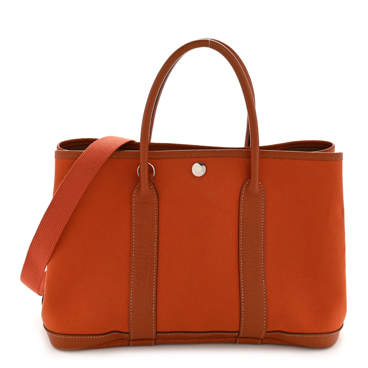 Hermes Toile Buffle Garden Party 30 TPM Potiron 1 of 11