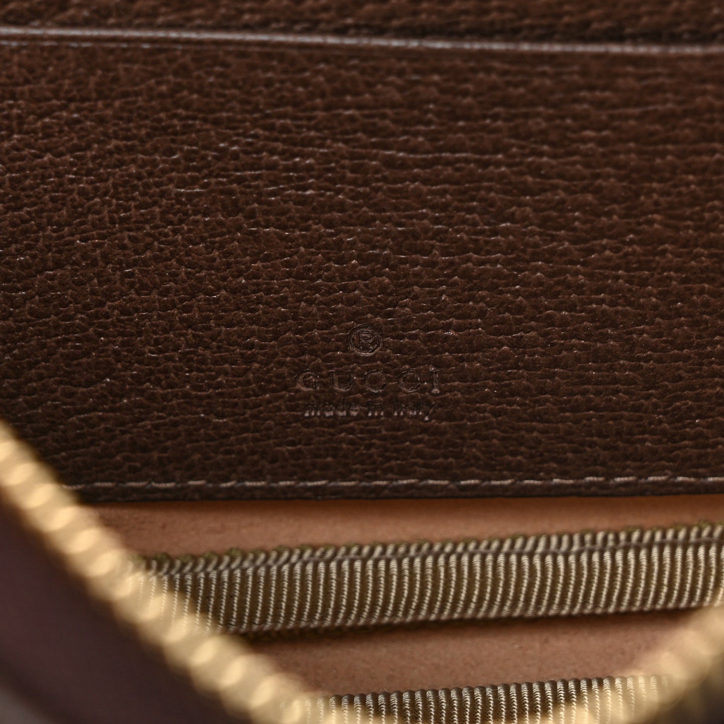 GG Supreme Monogram Ophidia Belted iPhone Case 95 38 Dark Brown