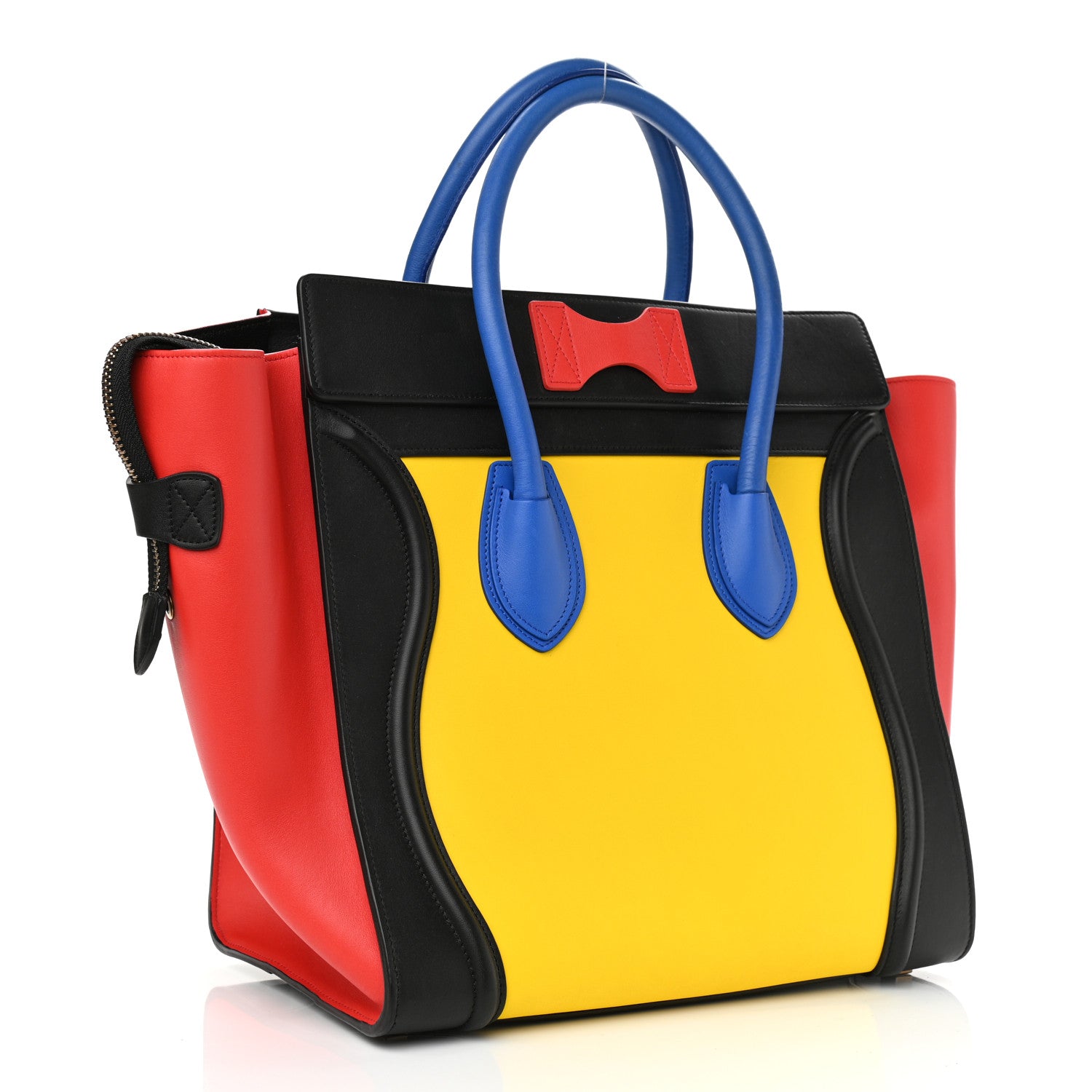 Celine Smooth Calfskin Mini Tri-Color Luggage Sunflower 3 of 12