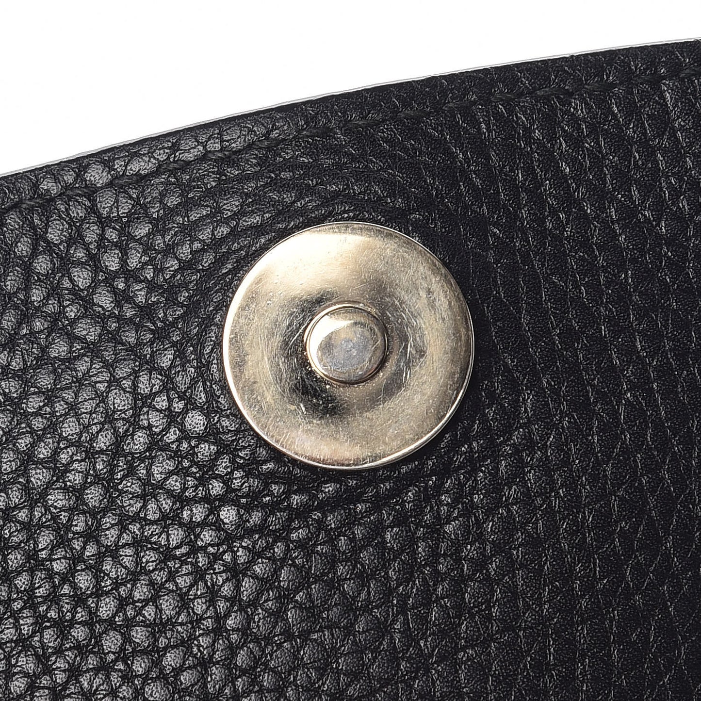 Pebbled Calfskin Small Soho Flap Crossbody Black