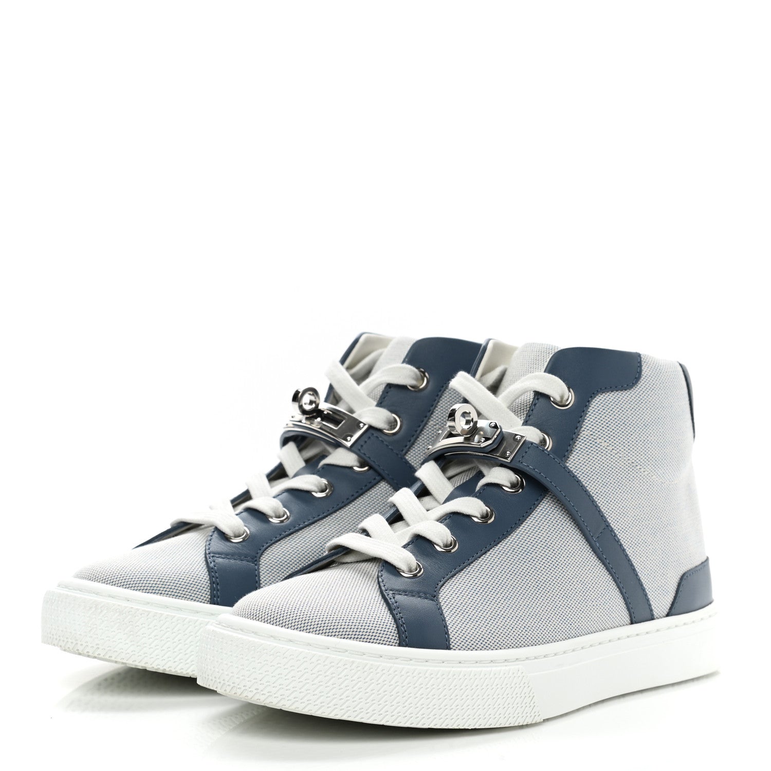 Hermes Canvas Calfskin Daydream Sneakers 35 Bleu Marine 3 of 9