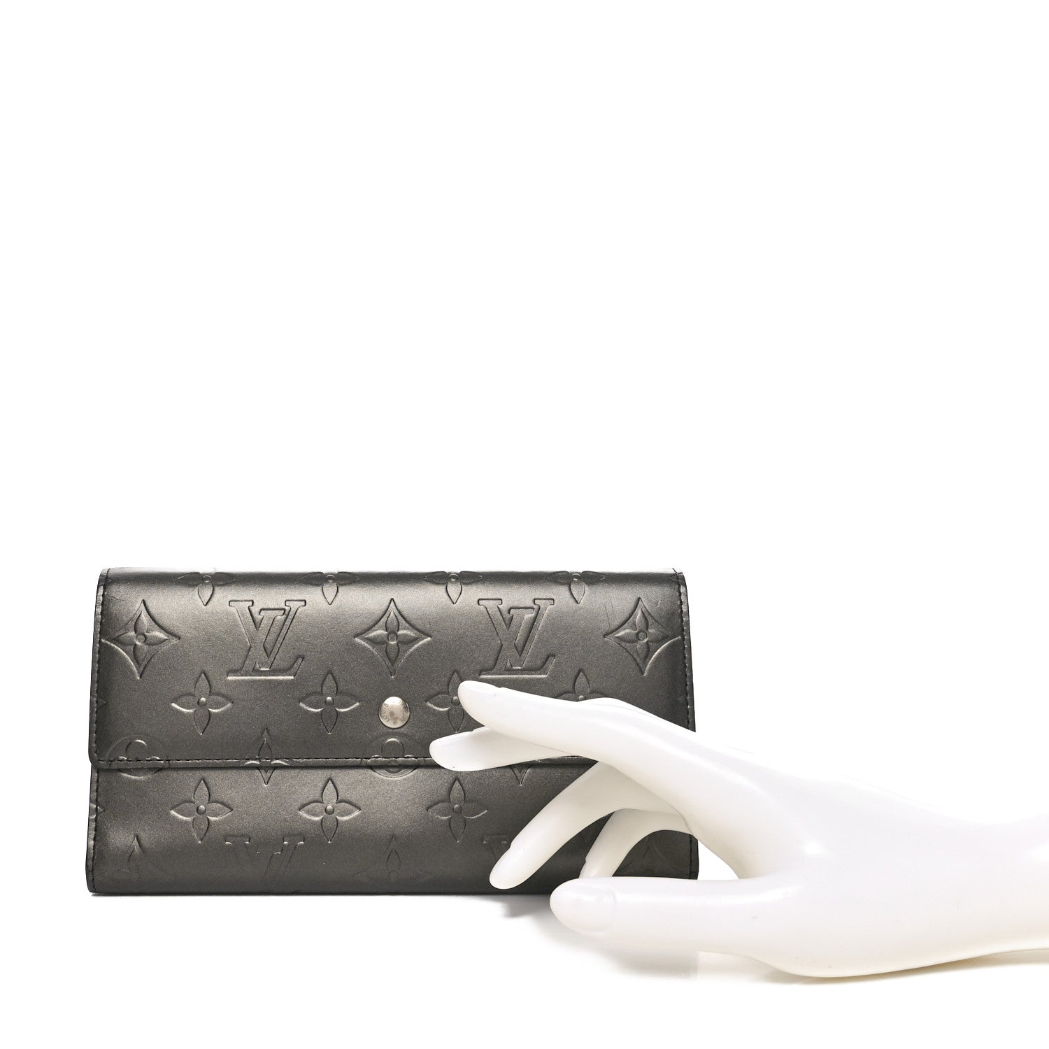 Louis Vuitton Mat Monogram Porte Tresor International Gris 2 of 8