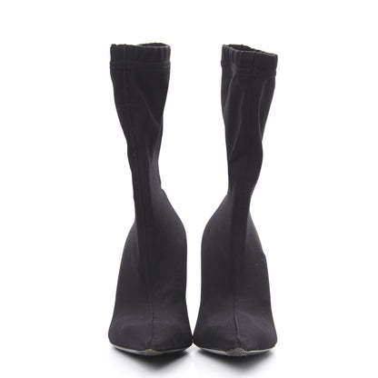 Balenciaga Jersey Crepe Extreme Pointed Toe Knife Booties 38.5 Black 2 of 6