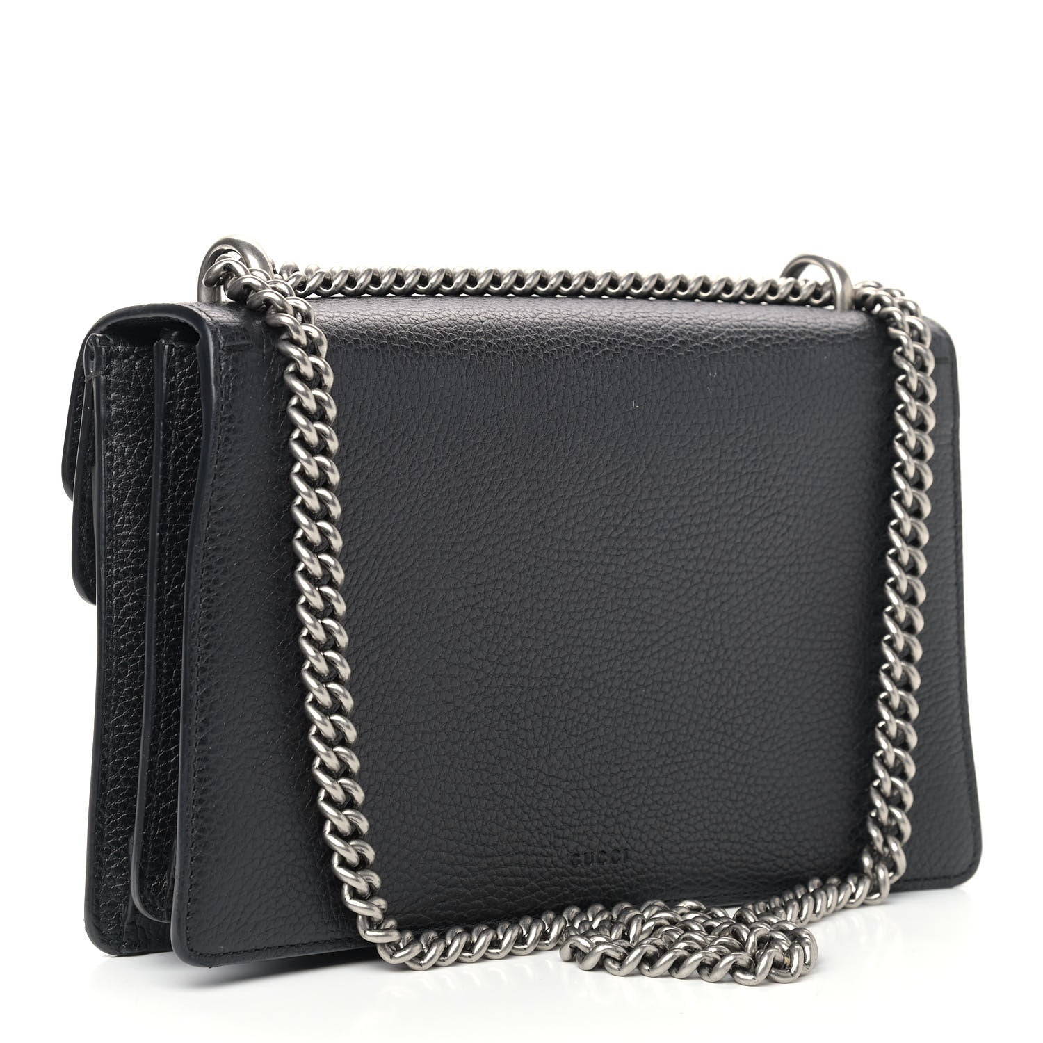 Gucci Pebbled Calfskin Small Dionysus Shoulder Bag Black 3 of 12