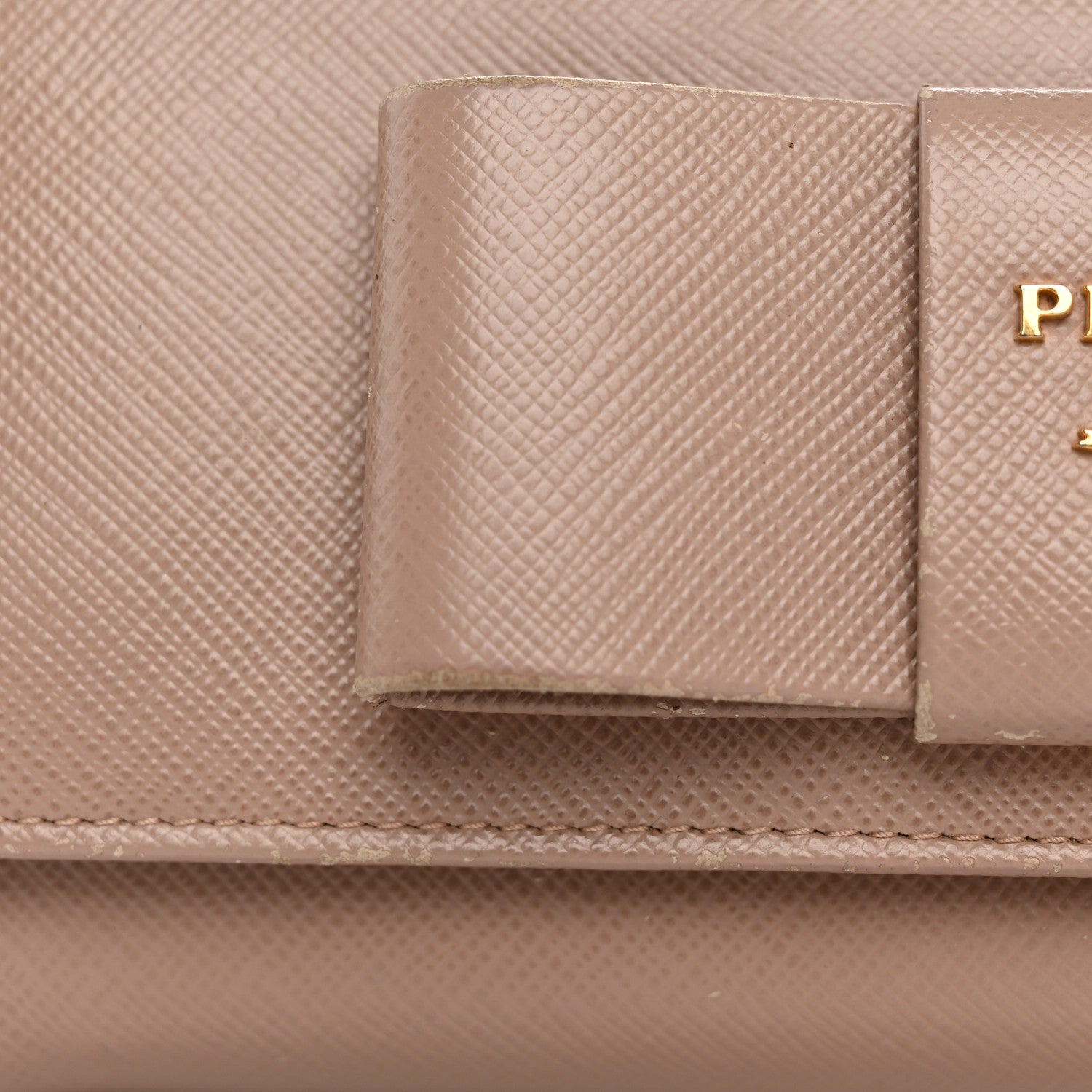 Prada Saffiano Bow Continental Wallet Cammeo 10 of 12