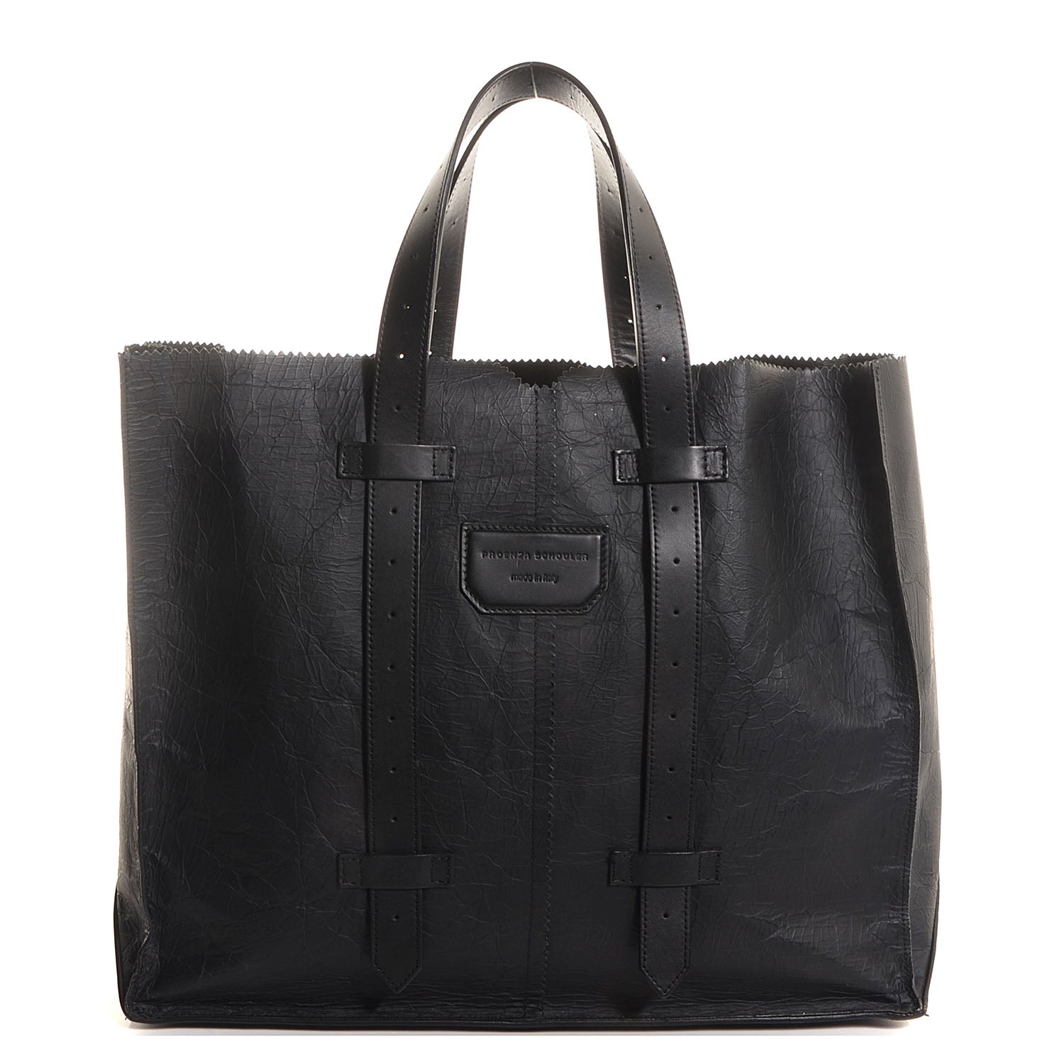 Proenza Schouler Leather Large Shopping Tote Black 1 of 8