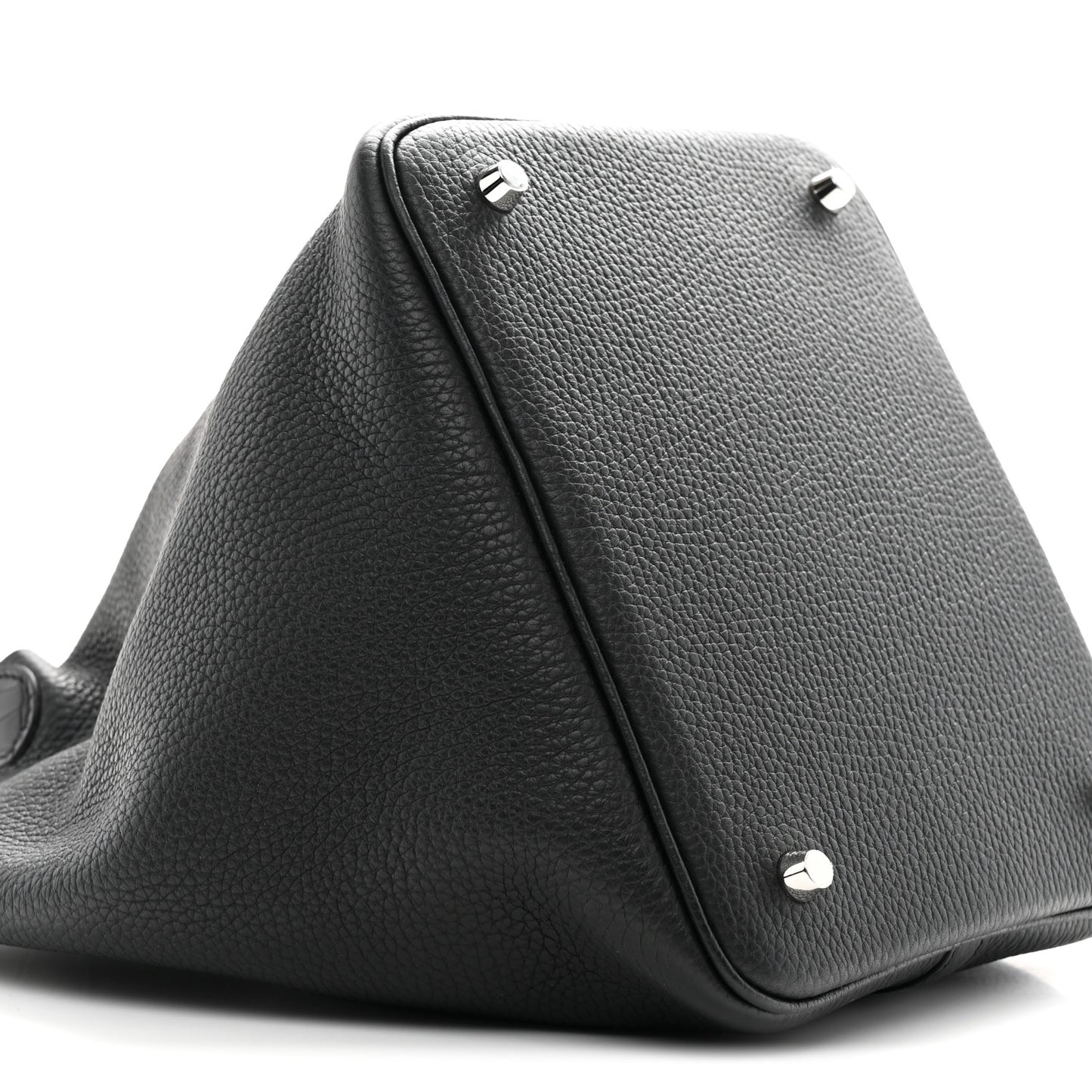 Taurillon Clemence Matte Alligator Picotin Lock Touch 22 MM Black